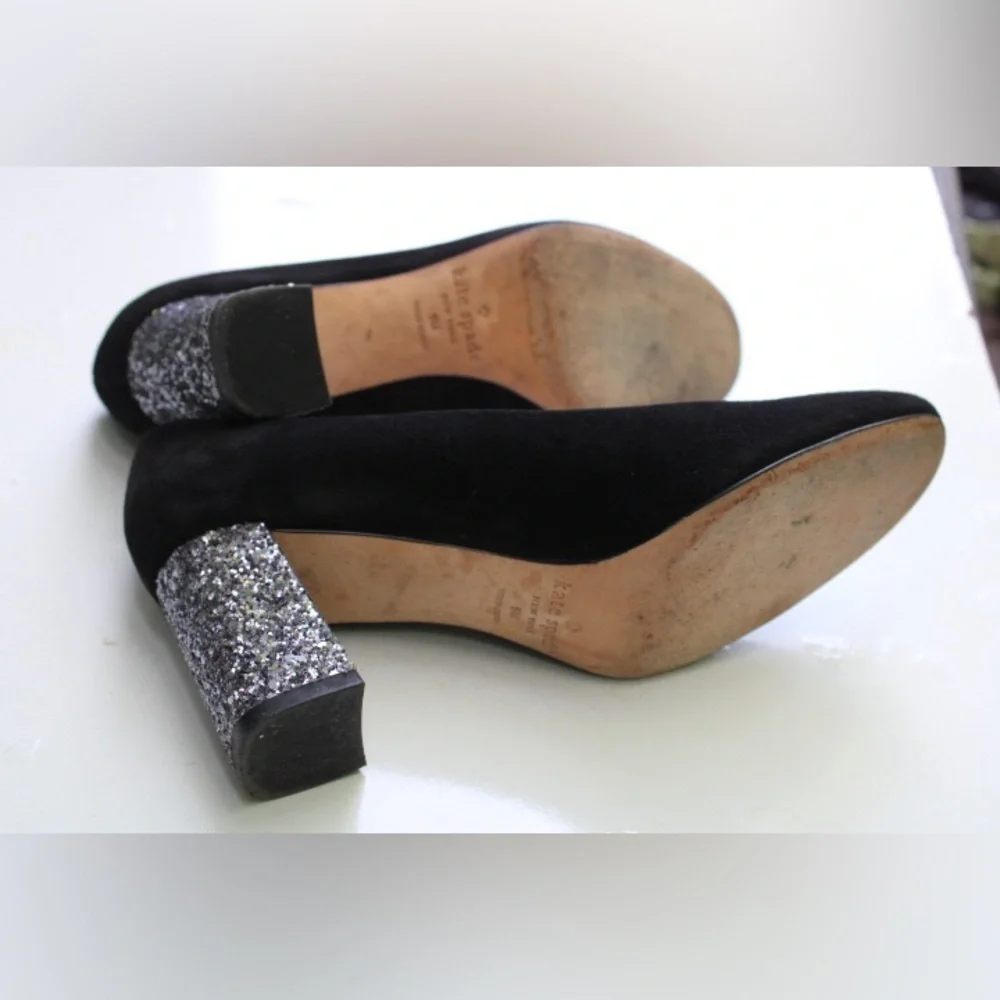 Kate Spade Dolores glitter pumps